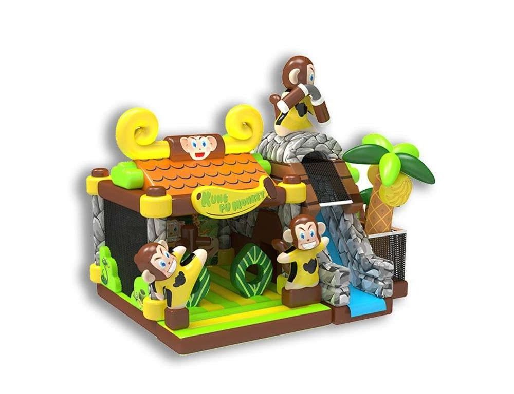 Bouncy Monkey Inflatable Slide Bounce House