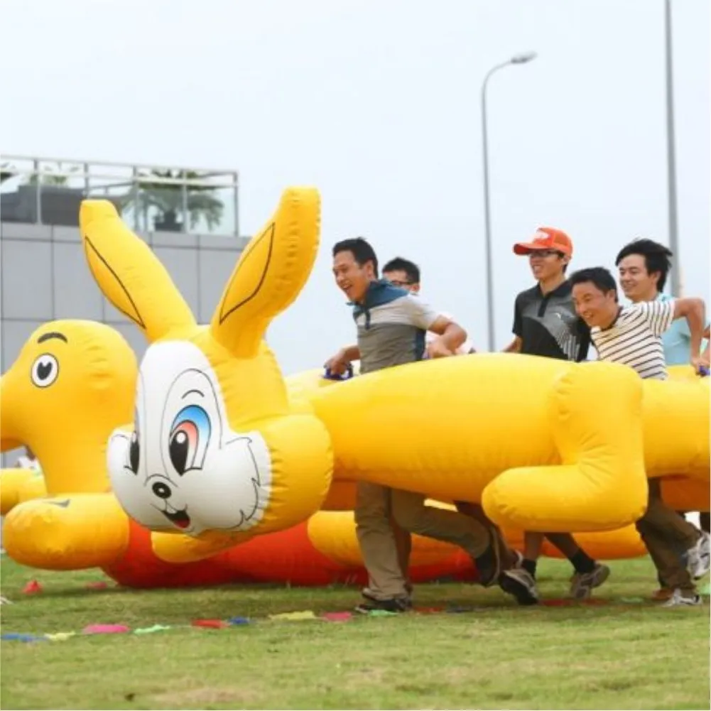 Tortoise and Hare Inflatable Team Race Game