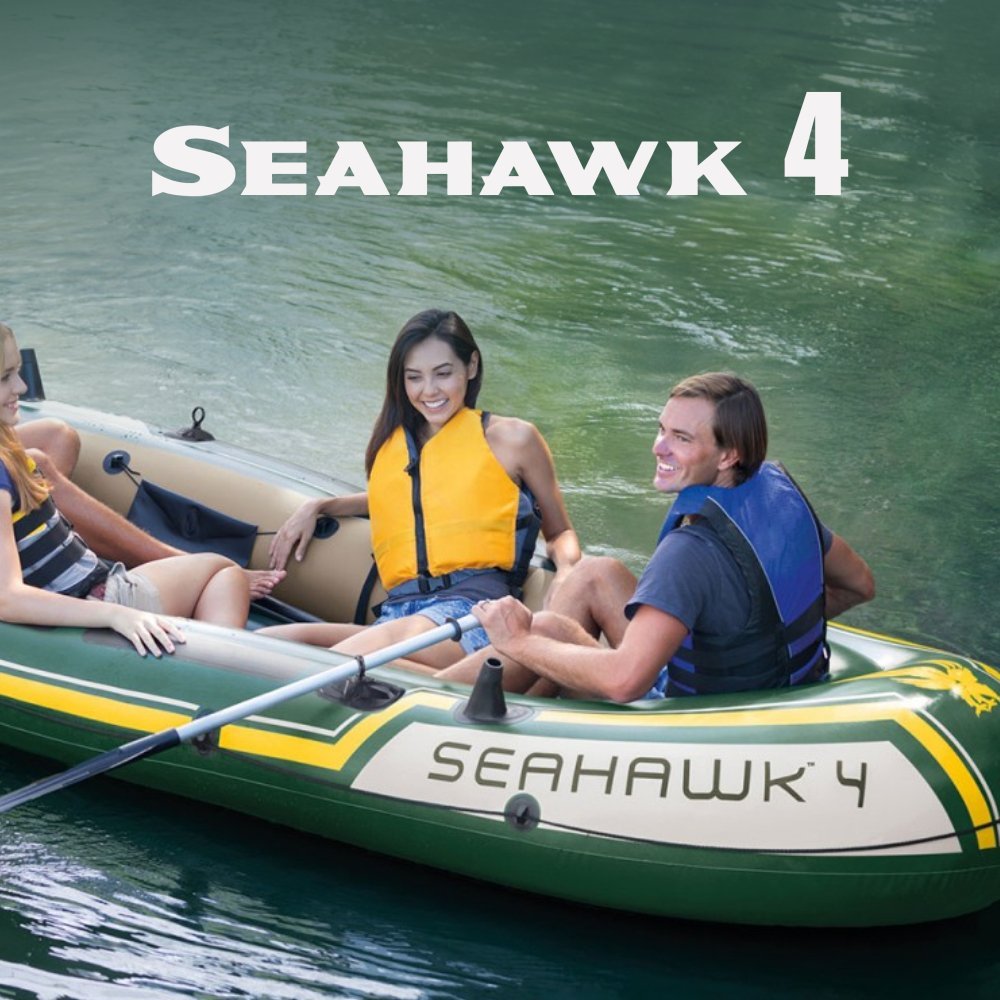 Intex Seahawk 4 Boat Set Inflatable Air PVC