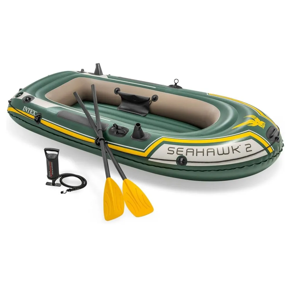 Intex Seahawk 4 Boat Set Inflatable Air PVC - Image 2