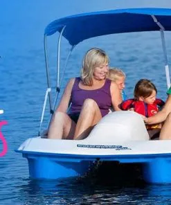 Pelican Rainbow Deluxe Pedal Boat 4 Person Family Boat - Image 3