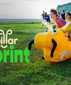 Caterpillar Inflatable Team Racing Game 5m - Image 3