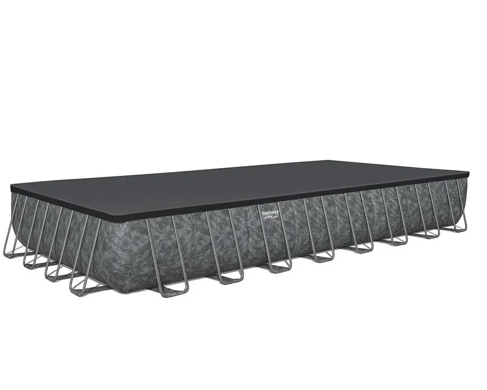 Bestway 561KJ | Size 31.4 x 16.0 x 4.33 Ft | APX Rectangular Metal Frame Portable Ready-Made Swimming Pool - Image 8
