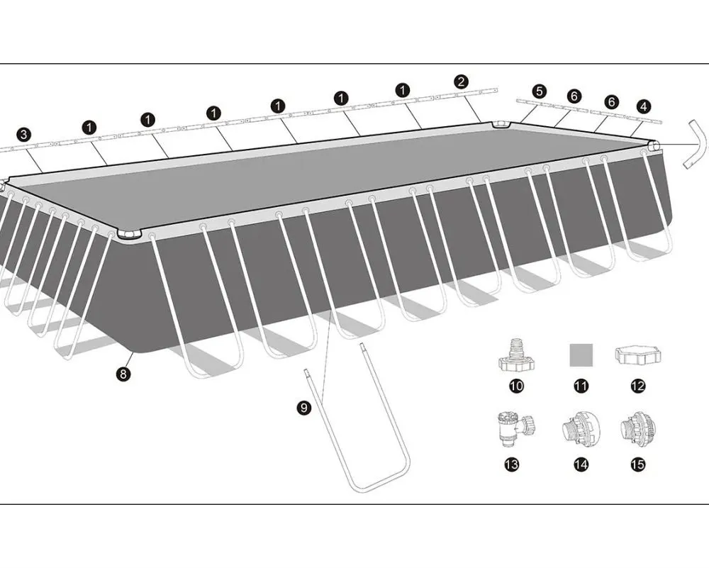 Bestway 561KJ | Size 31.4 x 16.0 x 4.33 Ft | APX Rectangular Metal Frame Portable Ready-Made Swimming Pool - Image 12