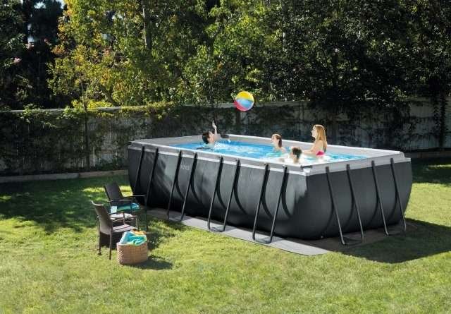 Intex 26356 | Size 18.0 x 8.98 x 4.30 Ft | Ultra XTR Frame Rectangular Metal Frame Portable Ready-Made Swimming Pool - Image 3