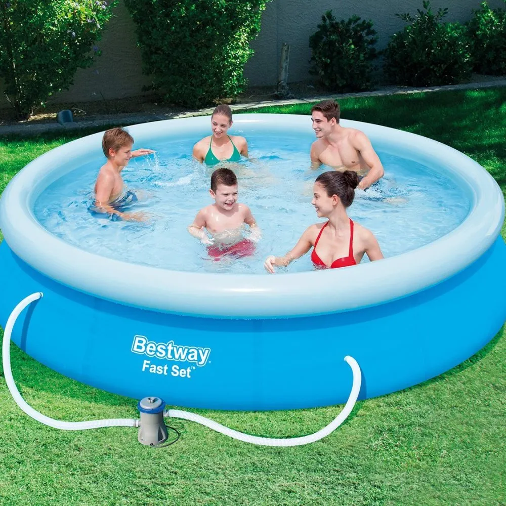 Bestway 57321 | Size 13.0 x 13.0 x 2.75 Ft | Inflatable Round Fast Set Portable Ready-Made Swimming Pool - Image 2