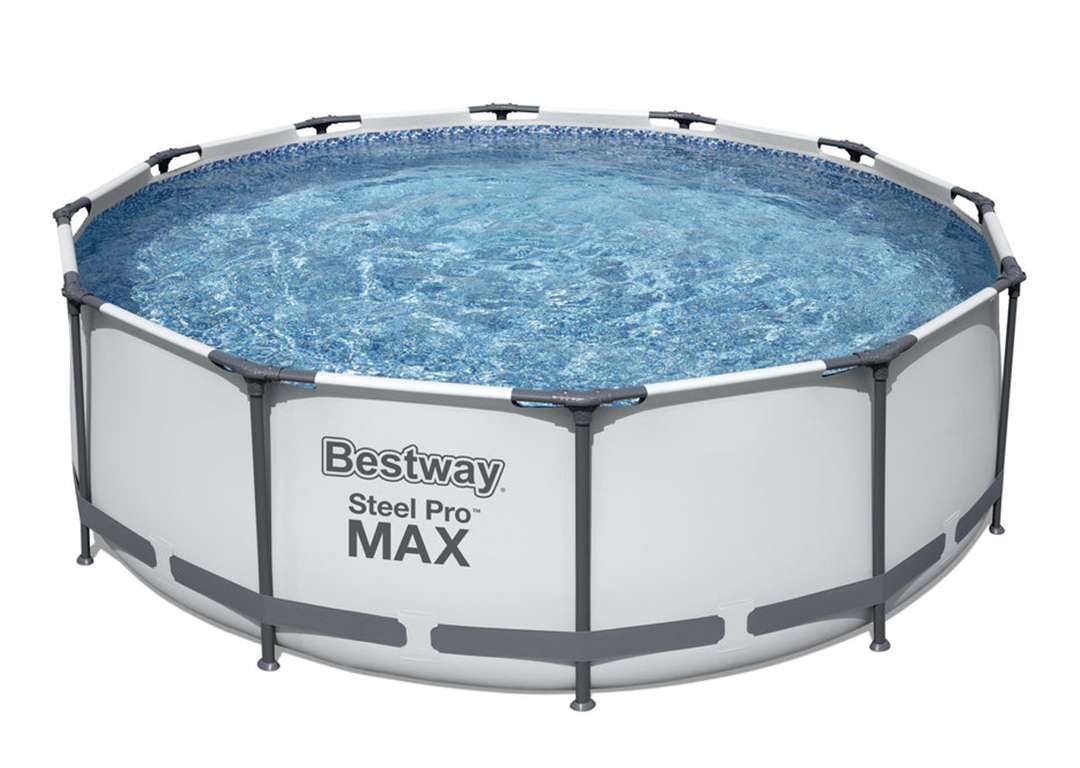 Bestway 56418 | Size 12.0 x 12.0 x 3.30 Ft | Steel Pro MAX Round Metal Frame Portable Ready-Made Swimming Pool - Image 4