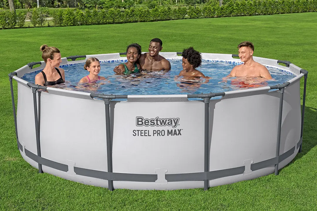 Bestway 56260 | Size 12.0 x 12.0 x 3.0 Ft | Steel Pro MAX Round Metal Frame Portable Ready-Made Swimming Pool - Image 2