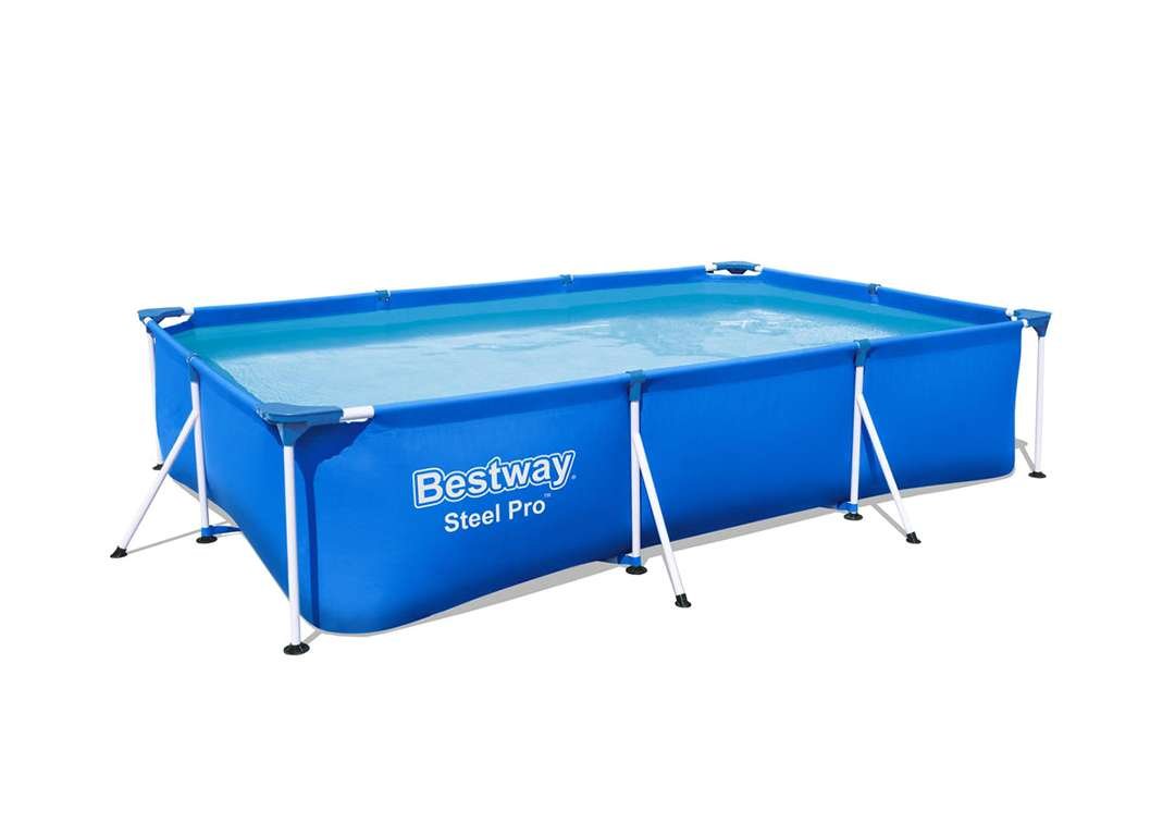 Bestway 56405 | Size 13.1 x 6.11 x 2.60 Ft | Steel Pro Rectangular Metal Frame Portable Ready-Made Swimming Pool - Image 6