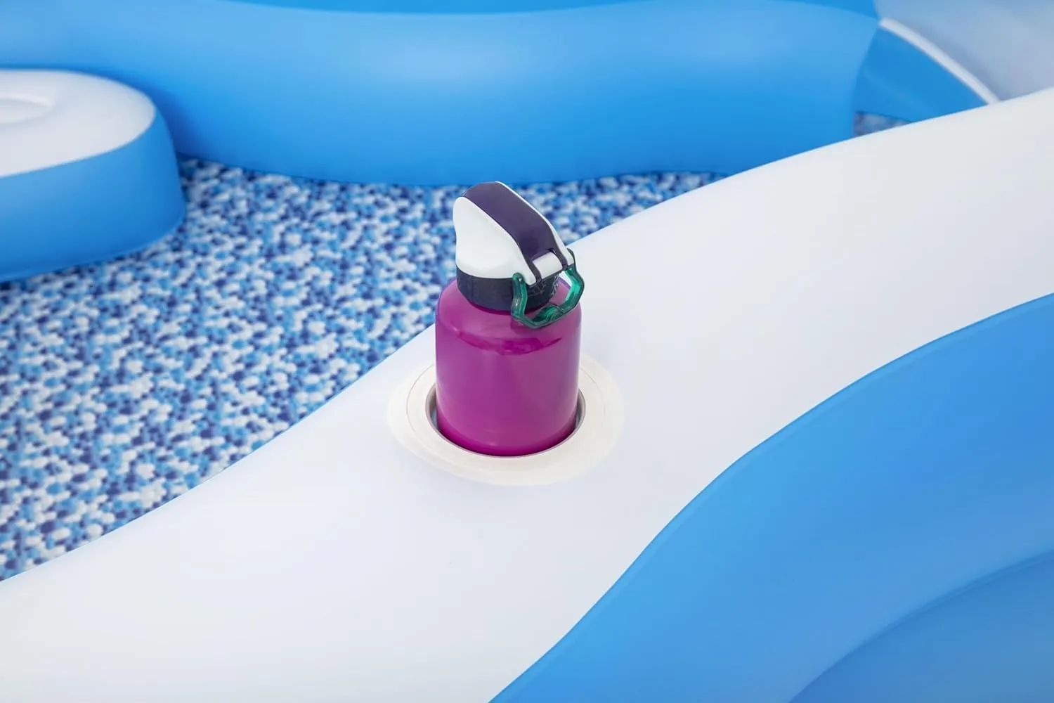 Bestway 54409 | Size 8.10 x 6.6 x 1.6 Ft |  Splashview Inflatable Fast Set Portable Ready-Made Swimming Pool - Image 4