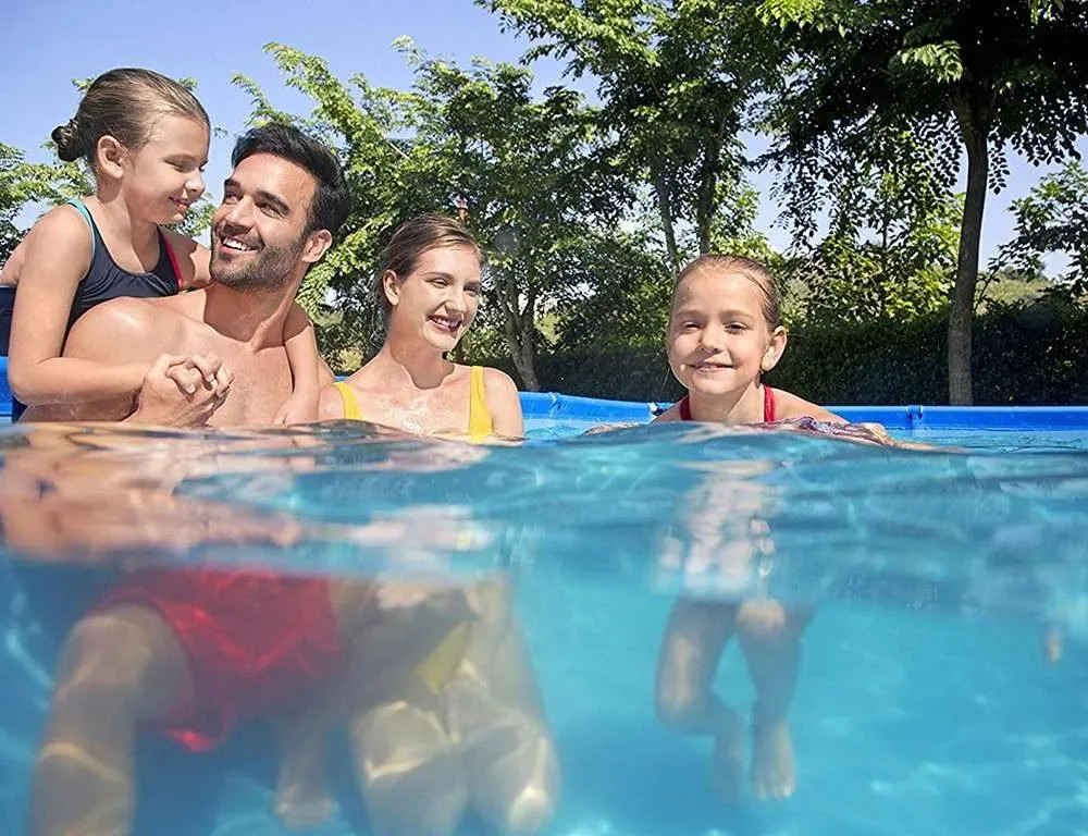 Bestway 56424 | Size 13.1 x 6.11 x 2.60 Ft | Steel Pro Rectangular Metal Frame Portable Ready-Made Swimming Pool - Image 2