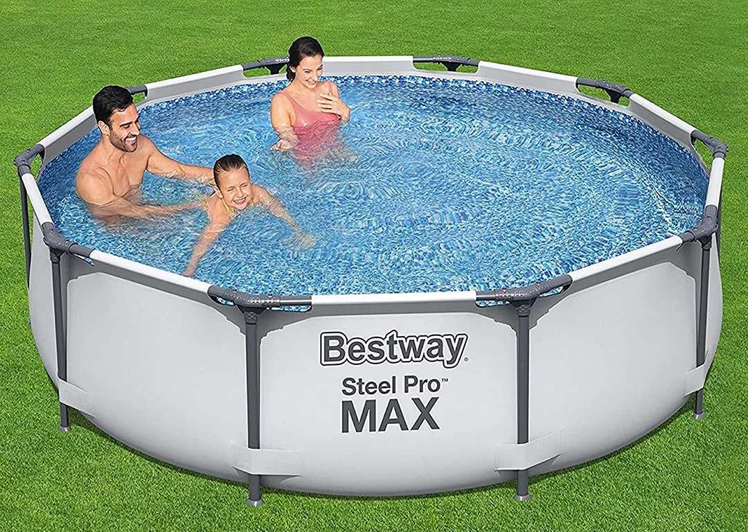 Bestway 56408 | Size 10.0 x 10.0 x 2.50 Ft | Steel Pro MAX Round Metal Frame Portable Ready-Made Swimming Pool - Image 2