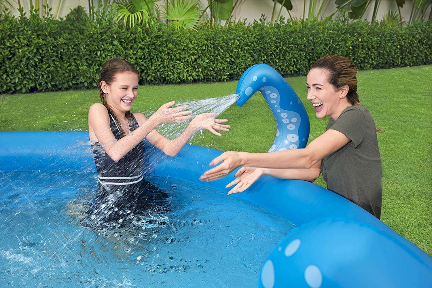 Bestway 57397 | Size 9.1 x 9.0 x 3.0 Ft | Fast Set Inflatable Round Ready-Made Above Ground Swimming Pool - Image 5