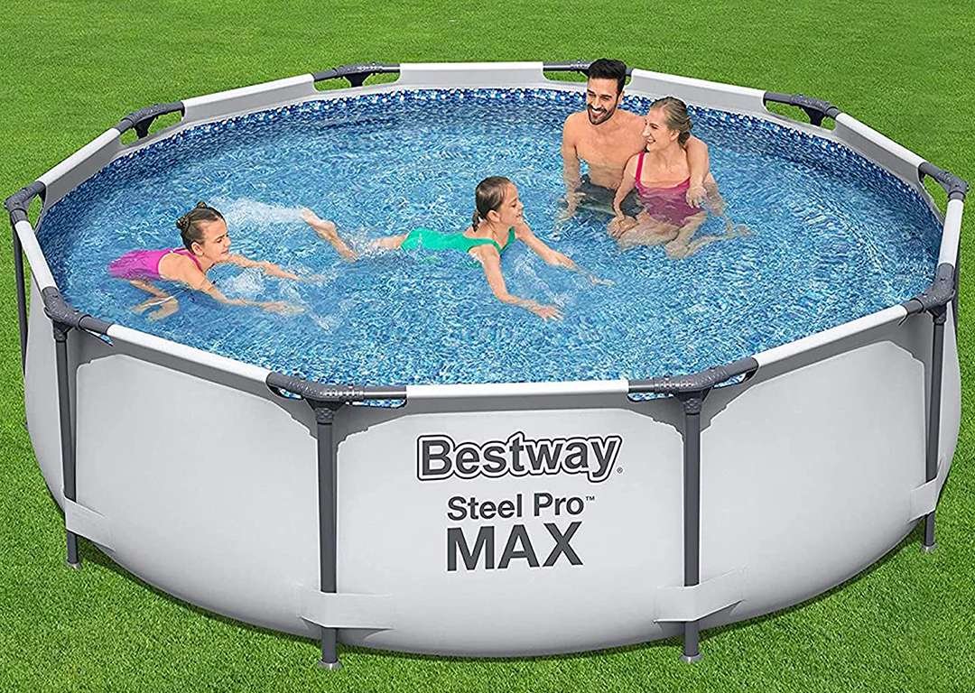 Bestway 56406 | Size 10.0 x 10.0 x 2.50 Ft | Steel Pro MAX Round Metal Frame Portable Ready-Made Swimming Pool - Image 3