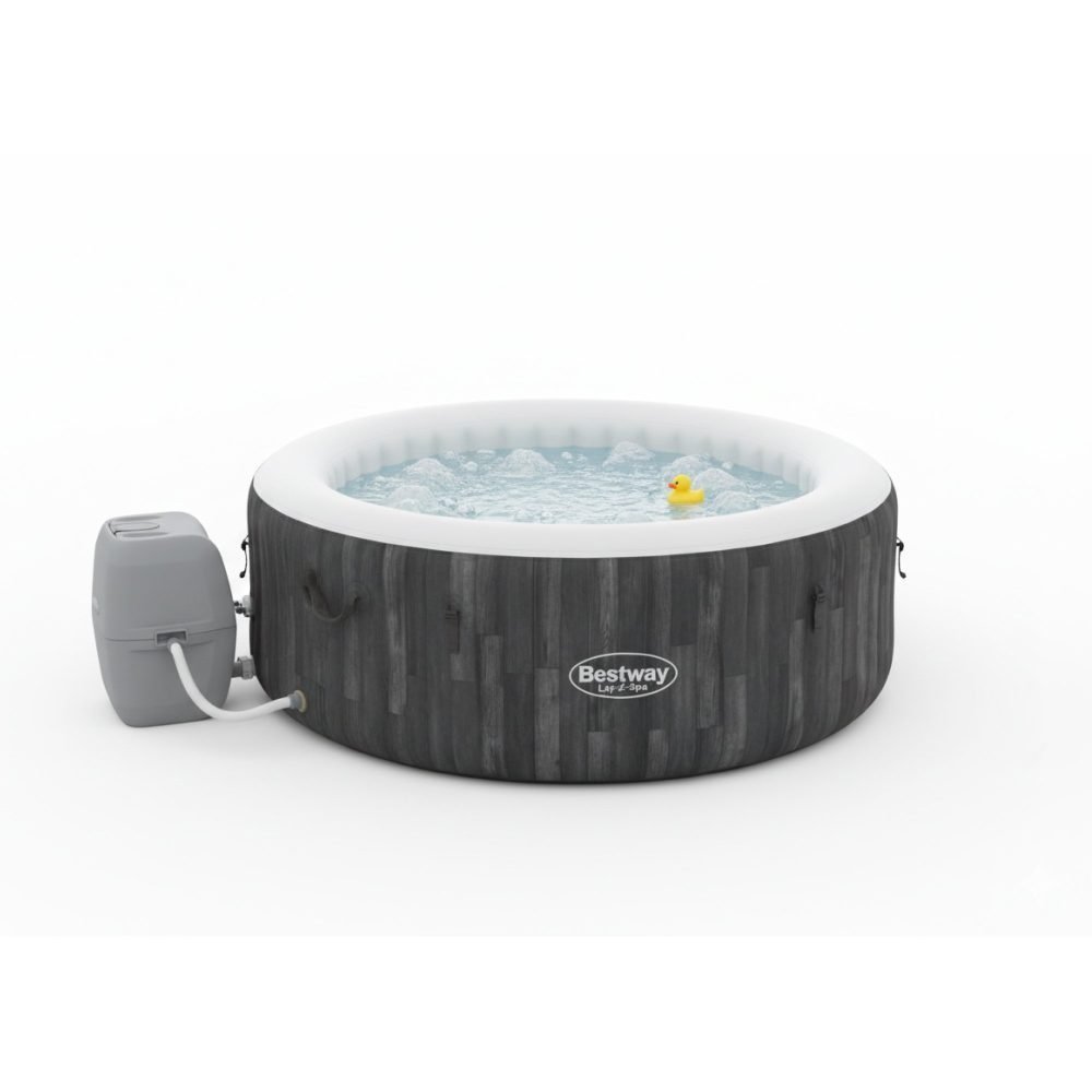 Bestway 60005 | Size 5.92 x 5.92 x 2.16 Ft | Inflatable Portable Spa Lay Z Bathtub Bahamas