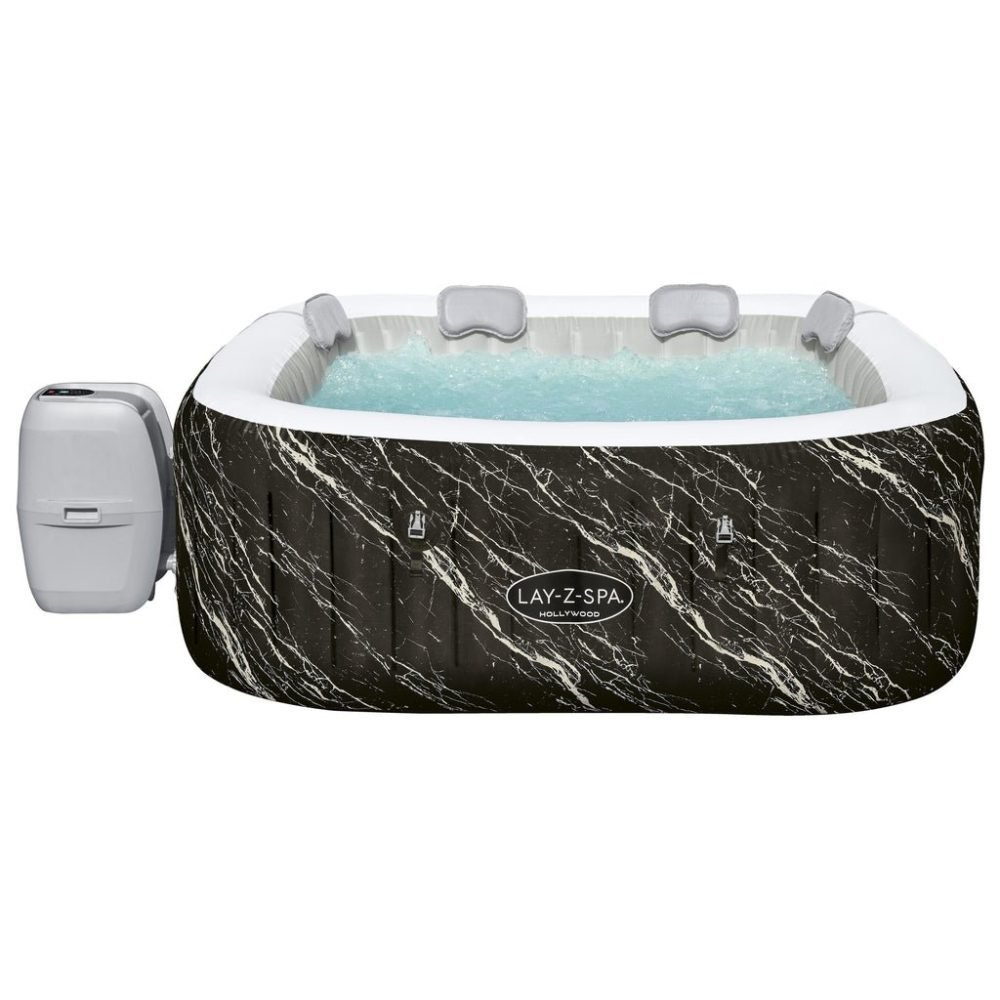 Bestway 6001F | Size 5.92 x 5.92 x 2.17 Ft | Inflatable Portable Spa Hollywood Inflatable Hot Tub