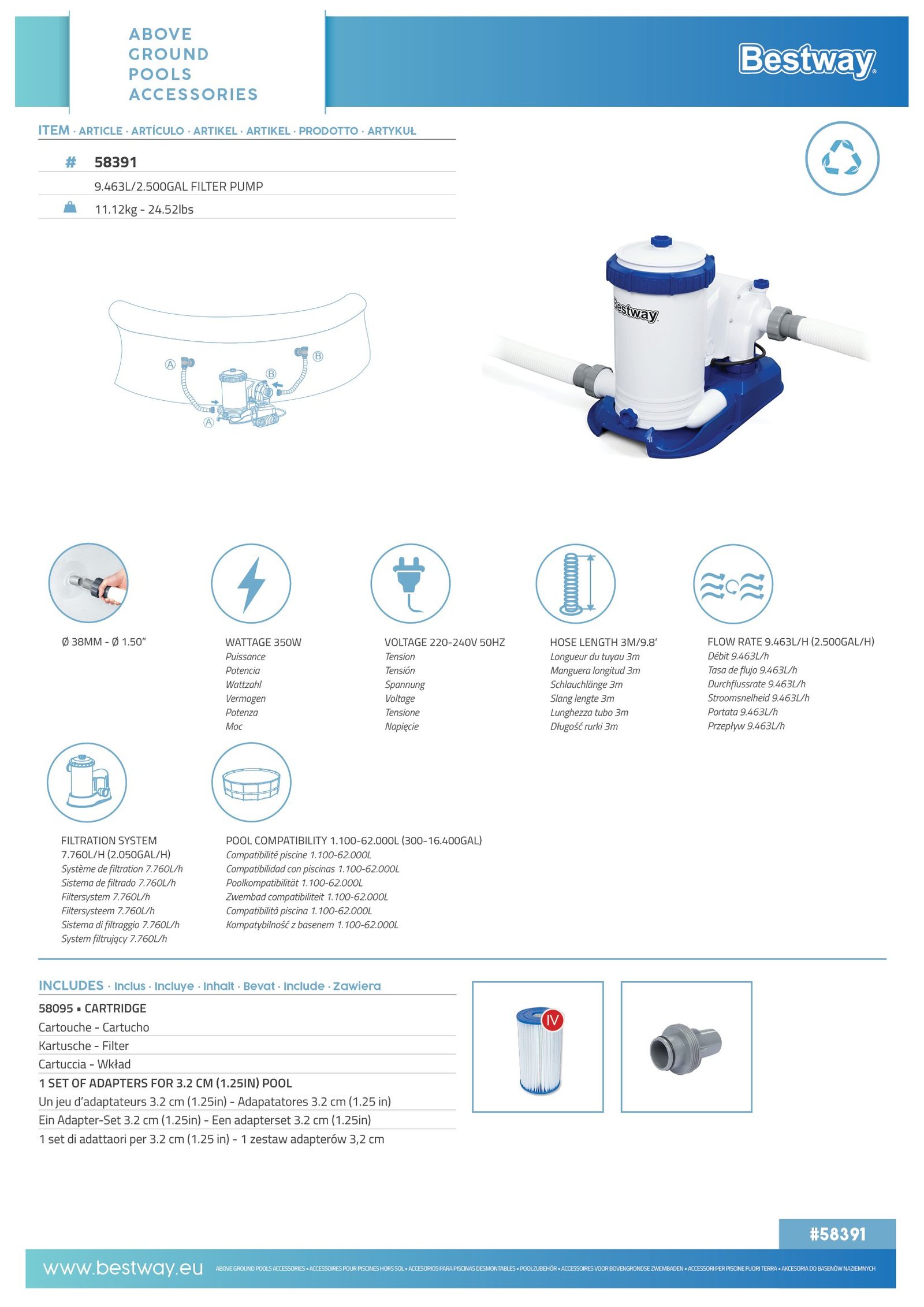 Filter Pump 58391 - Image 6