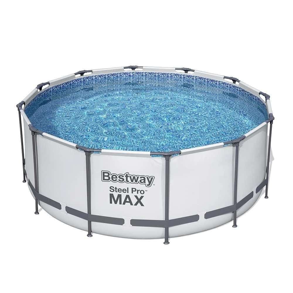 Bestway 56420 | Size 12.0 x 12.0 x 4.00 Ft | Steel Pro MAX Round Metal Frame Portable Ready-Made Swimming Pool - Image 5