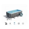Bestway 56998 | Size 18.0 x 9.0 x 4.00 Ft | Power Steel Rectangular Metal Frame Portable Ready-Made Swimming Pool