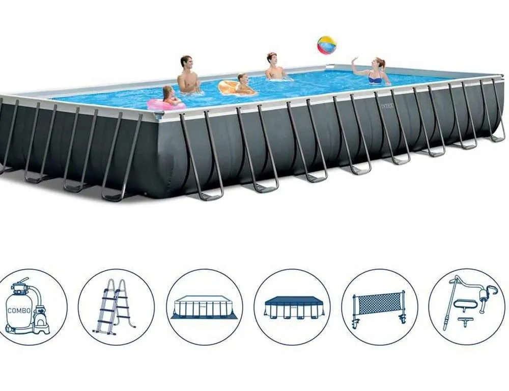 Intex 26364 | Size 24.0 x 12.0 x 4.33 Ft | Ultra XTR Rectangular Metal Frame Portable Ready-Made Swimming Pool - Image 5