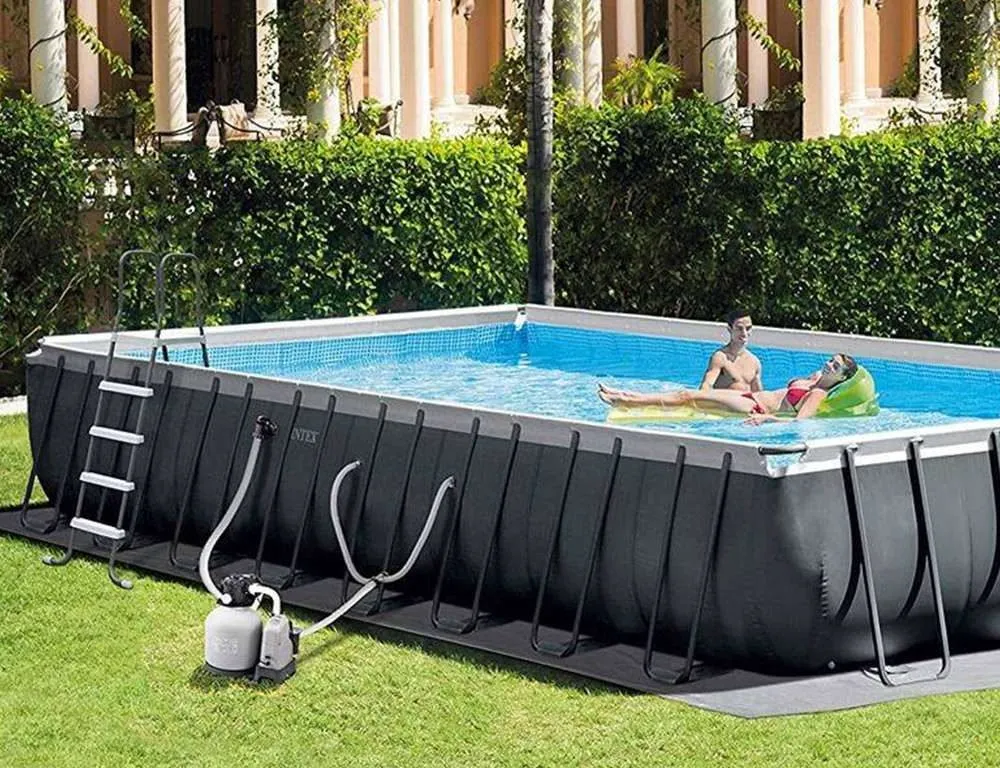 Intex 26364 | Size 24.0 x 12.0 x 4.33 Ft | Ultra XTR Rectangular Metal Frame Portable Ready-Made Swimming Pool - Image 2