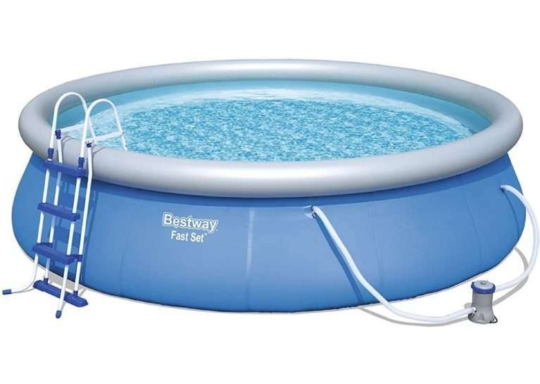 Bestway 57316 | Size 15.0 x 15.0 x 2.75 Ft | Fast Set Inflatable Round Portable Ready-Made Swimming Pool - Image 3