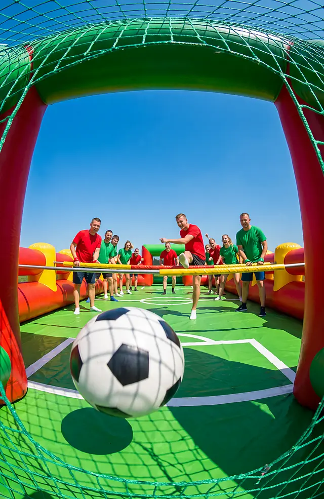 Human foosball