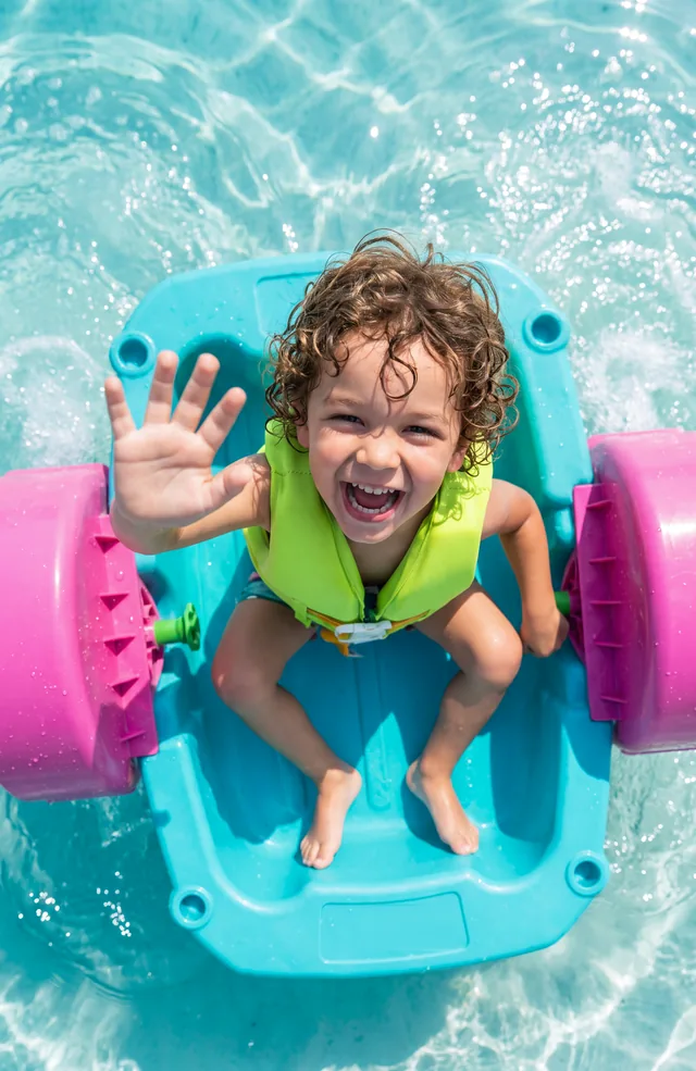 Kids paddle boat