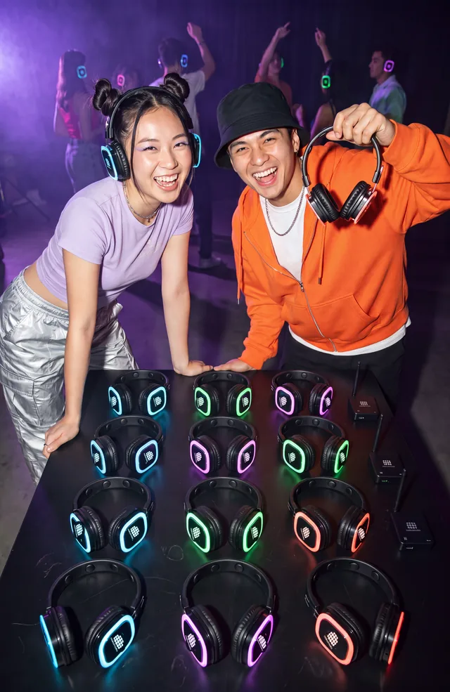 Silent disco setup